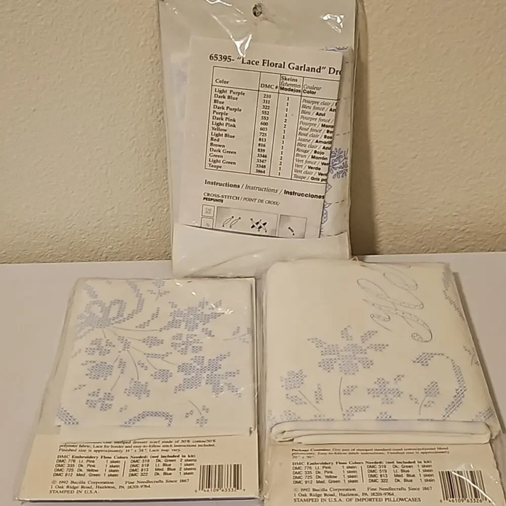 3 New Bucilla special edition cross stitch kits NOS